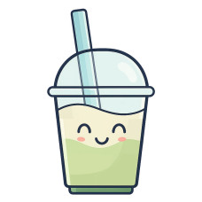 2202 Green Milk Tea Jesmin 500 c.c.